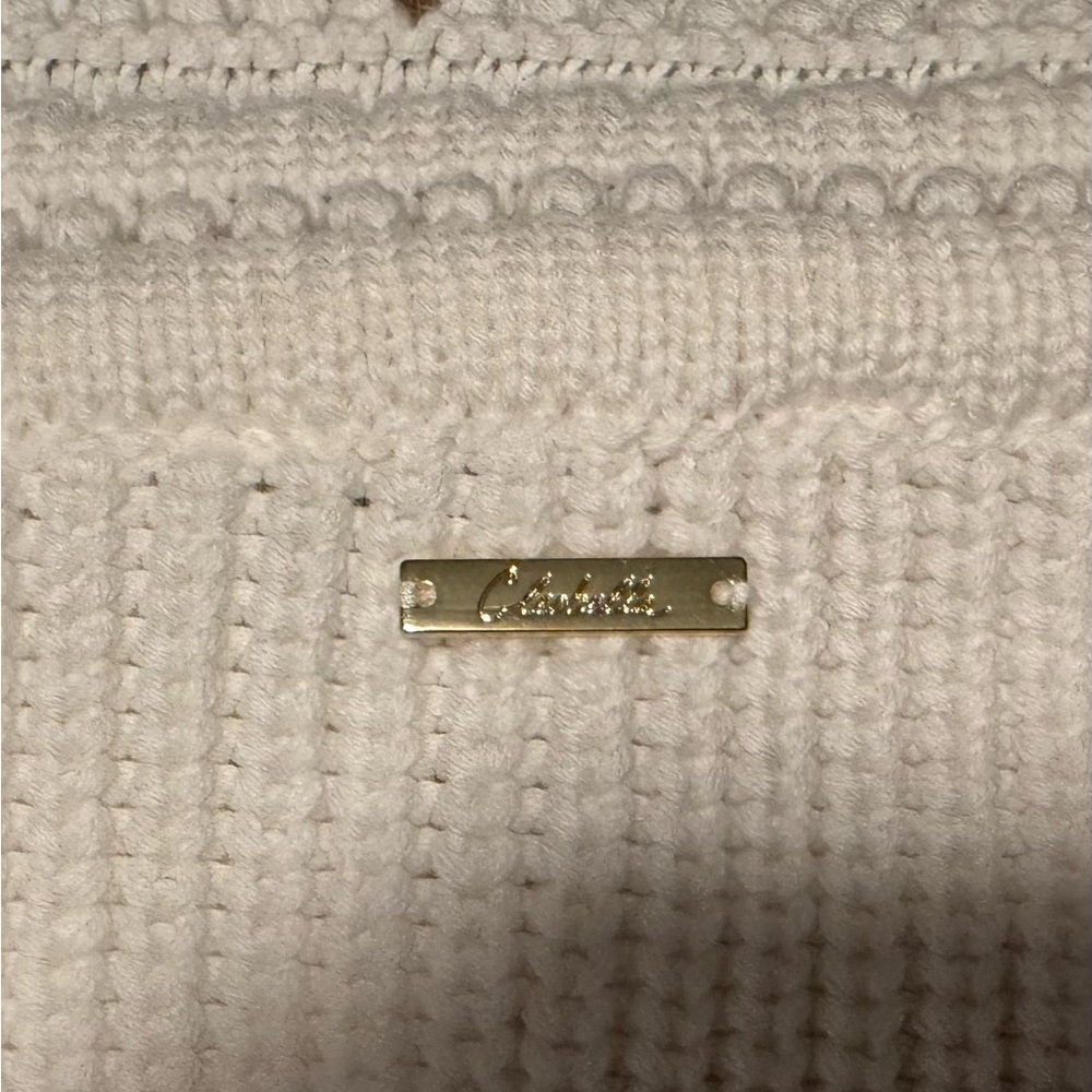 Cleobella Ivory Knit sweater with Puff Sleeves,  discount, NWT - Picture 6 of 7